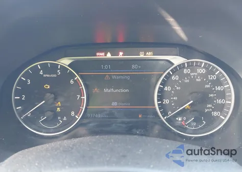 2020 Nissan Altima Platinum z USA, uszkodzony, nr VIN 1N4AL4FV5LC185533